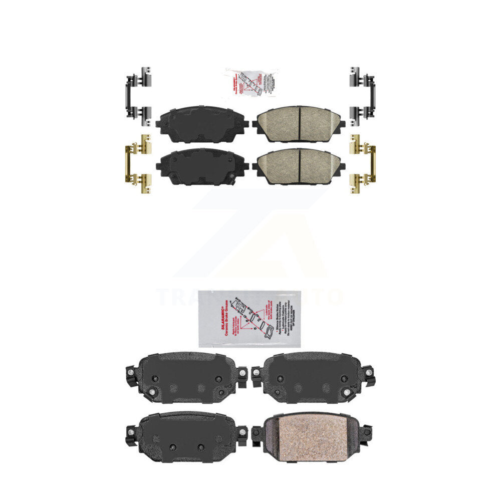 Ceramic Disc Brake Pads Front Rear Kit For 2019-2022 Mazda CX-3