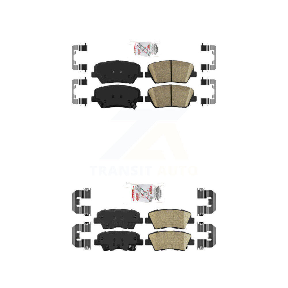 Ceramic Disc Brake Pads Front Rear Kit For Kia Rondo