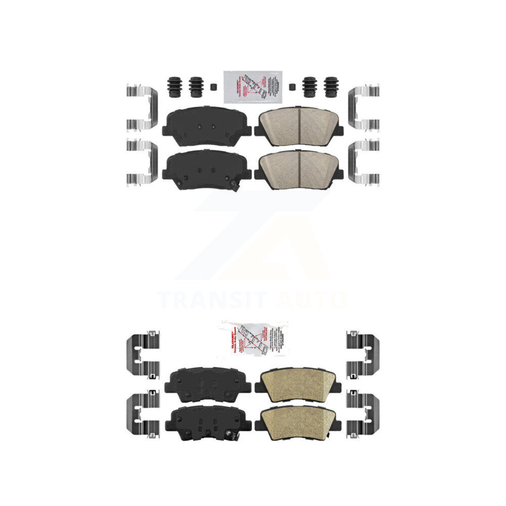 Ceramic Disc Brake Pads Front Rear Kit For Kia Rondo