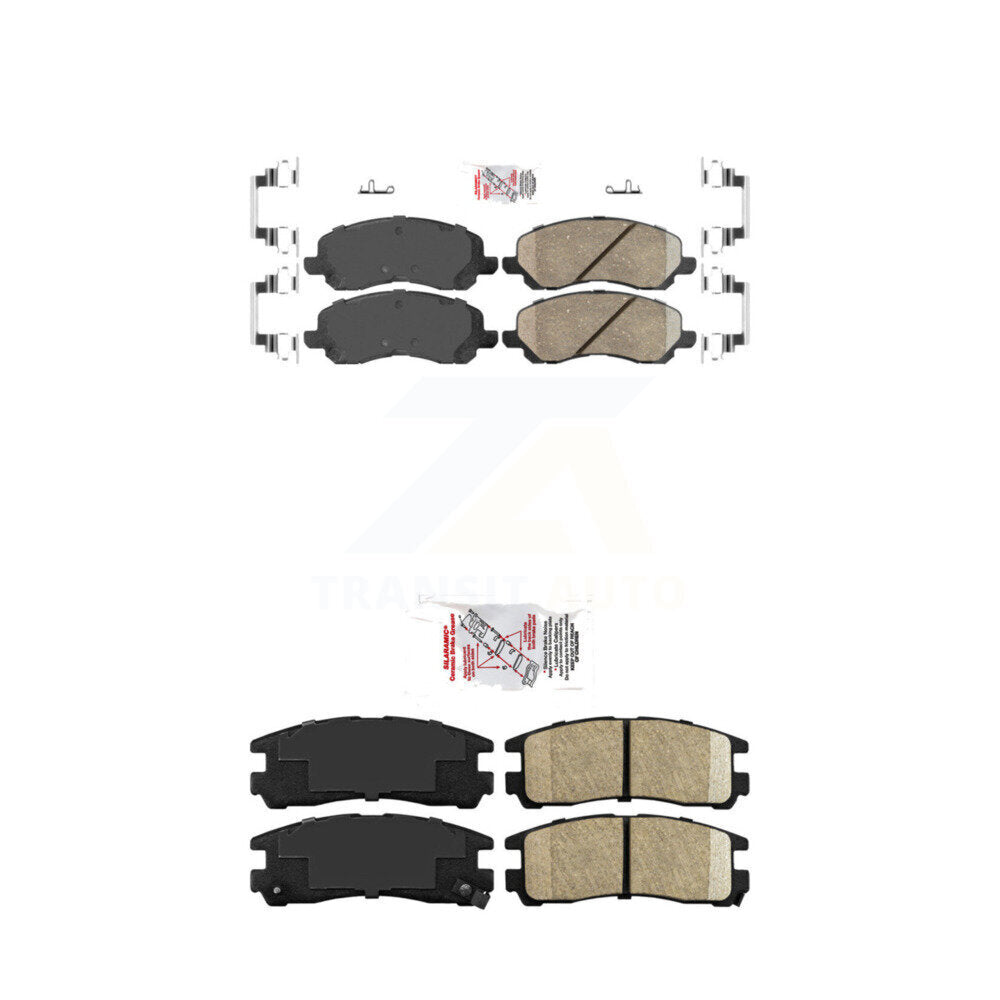 Ceramic Disc Brake Pads Front Rear Kit For Mitsubishi Chrysler Sebring Eclipse