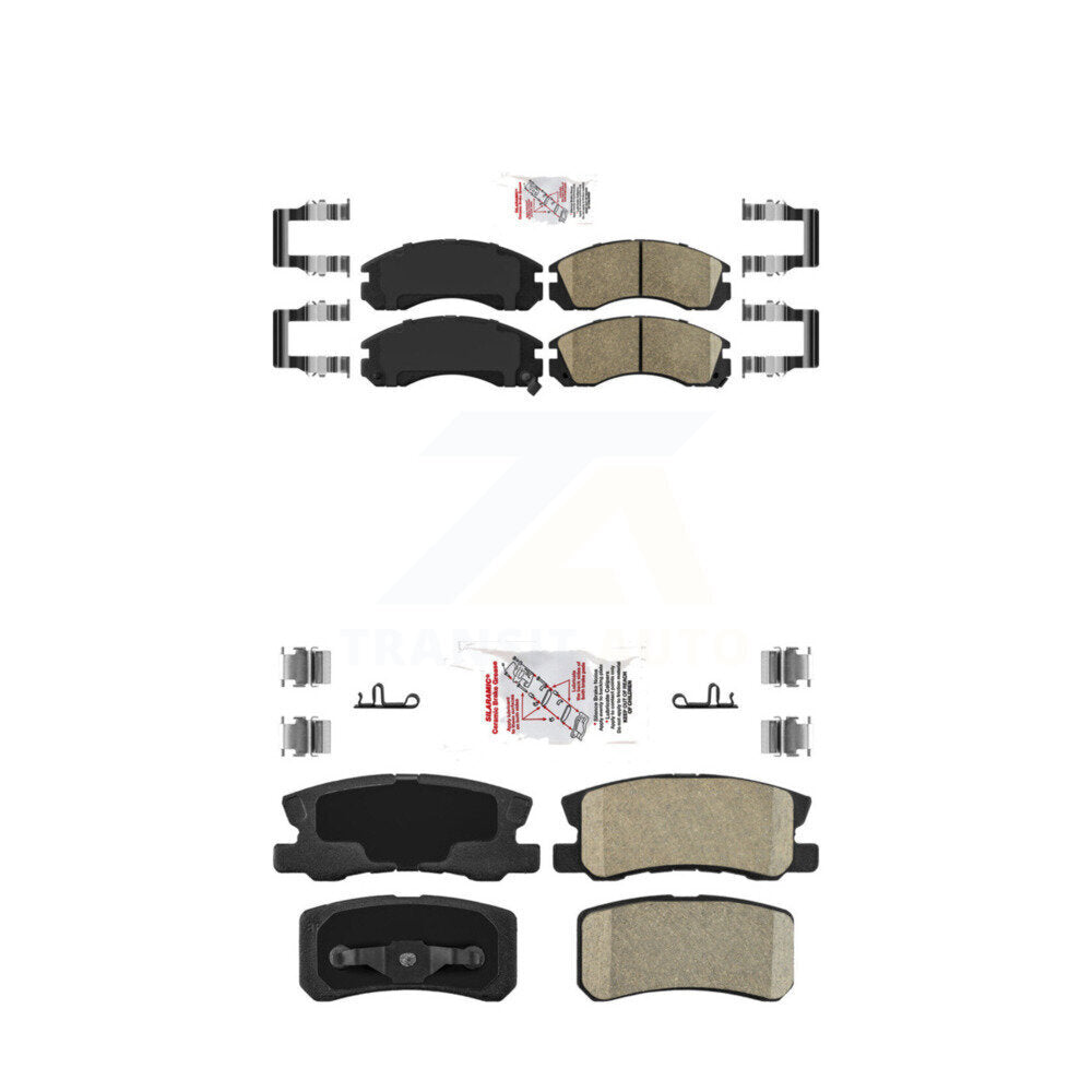 Ceramic Disc Brake Pads Front Rear Kit For Mitsubishi Lancer