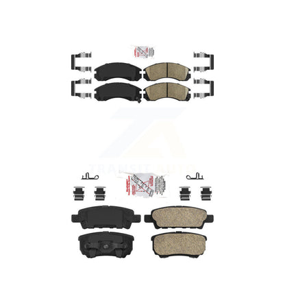 Ceramic Disc Brake Pads Front Rear Kit For 2005-2006 Mitsubishi Outlander