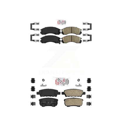 Ceramic Disc Brake Pads Front Rear Kit For 2005-2006 Mitsubishi Outlander