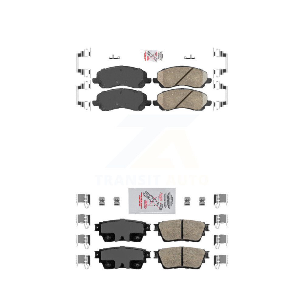 Ceramic Disc Brake Pads Front Rear Kit For Mitsubishi Outlander