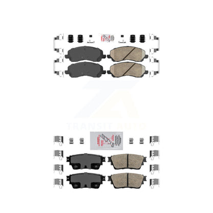 Ceramic Disc Brake Pads Front Rear Kit For Mitsubishi Outlander