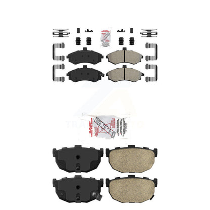 Semi-Metallic Ceramic Disc Brake Pads Front Rear Kit For Hyundai Elantra