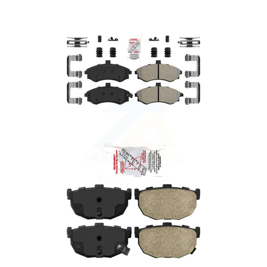 Semi-Metallic Ceramic Disc Brake Pads Front Rear Kit For Hyundai Elantra