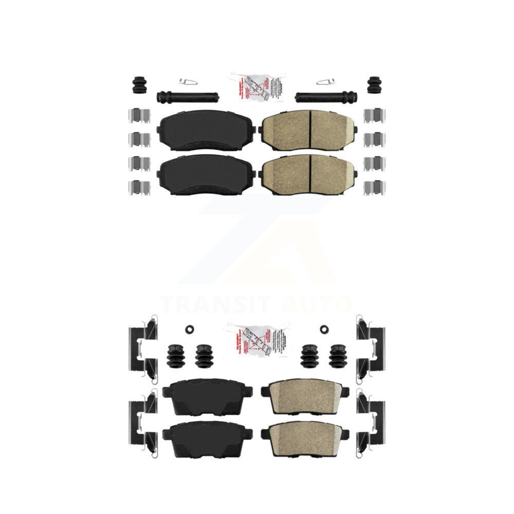 Ceramic Disc Brake Pads Front Rear Kit For Mazda Ford Edge CX-7 CX-9 Lincoln MKX