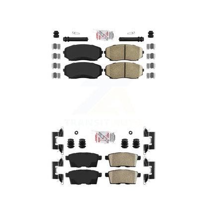 Ceramic Disc Brake Pads Front Rear Kit For Mazda Ford Edge CX-7 CX-9 Lincoln MKX