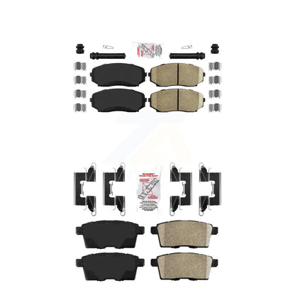 Ceramic Disc Brake Pads Front Rear Kit For Mazda Ford Edge CX-7 CX-9 Lincoln MKX