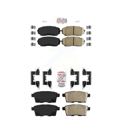 Ceramic Disc Brake Pads Front Rear Kit For Mazda Ford Edge CX-7 CX-9 Lincoln MKX