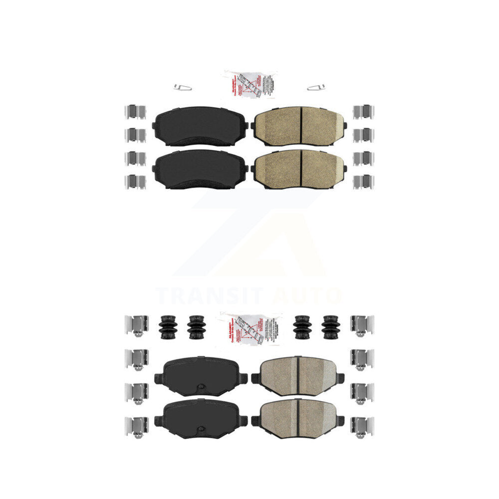 Ceramic Disc Brake Pads Front Rear Kit For Ford Edge Lincoln MKX