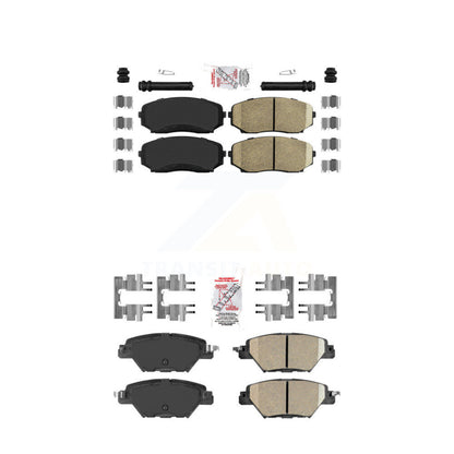 Ceramic Disc Brake Pads Front Rear Kit For 2016-2023 Mazda CX-9