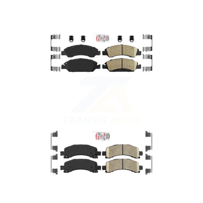Ceramic Disc Brake Pads Front Rear Kit For Chevrolet Express 1500 GMC Savana