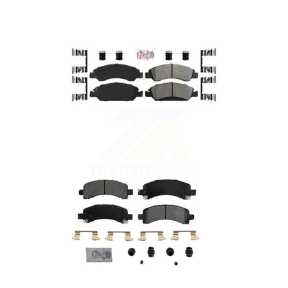 Semi-Metallic Disc Brake Pads Front Rear Kit For Chevrolet Express 1500 GMC