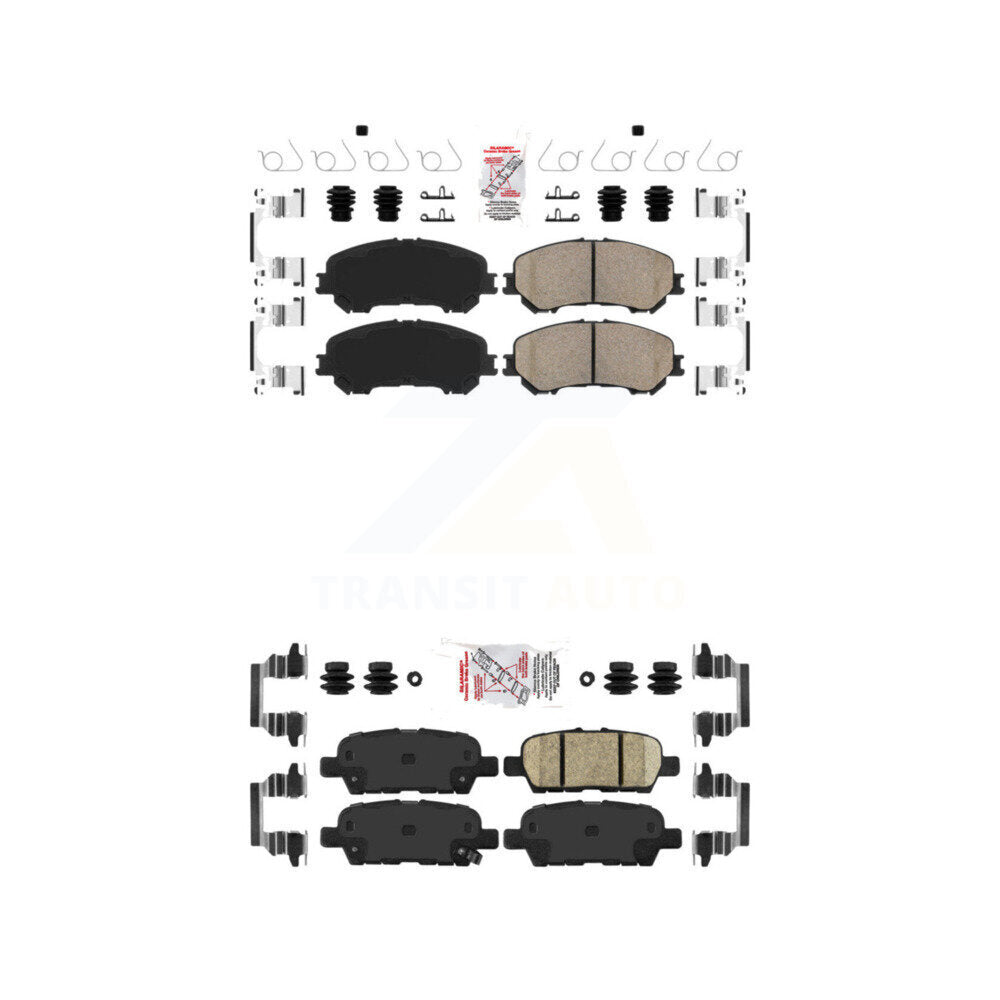 Ceramic Disc Brake Pads Front Rear Kit For Nissan Rogue Sport Qashqai