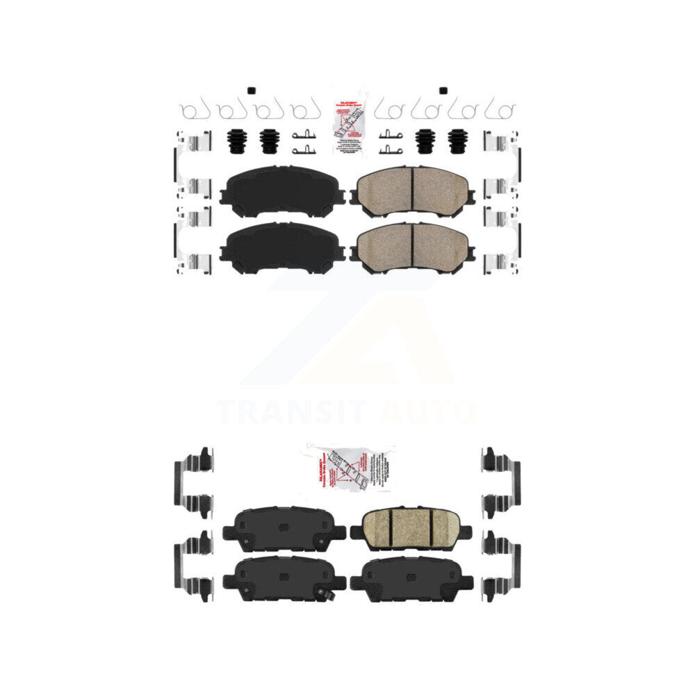 Ceramic Disc Brake Pads Front Rear Kit For Nissan Rogue Sport Qashqai