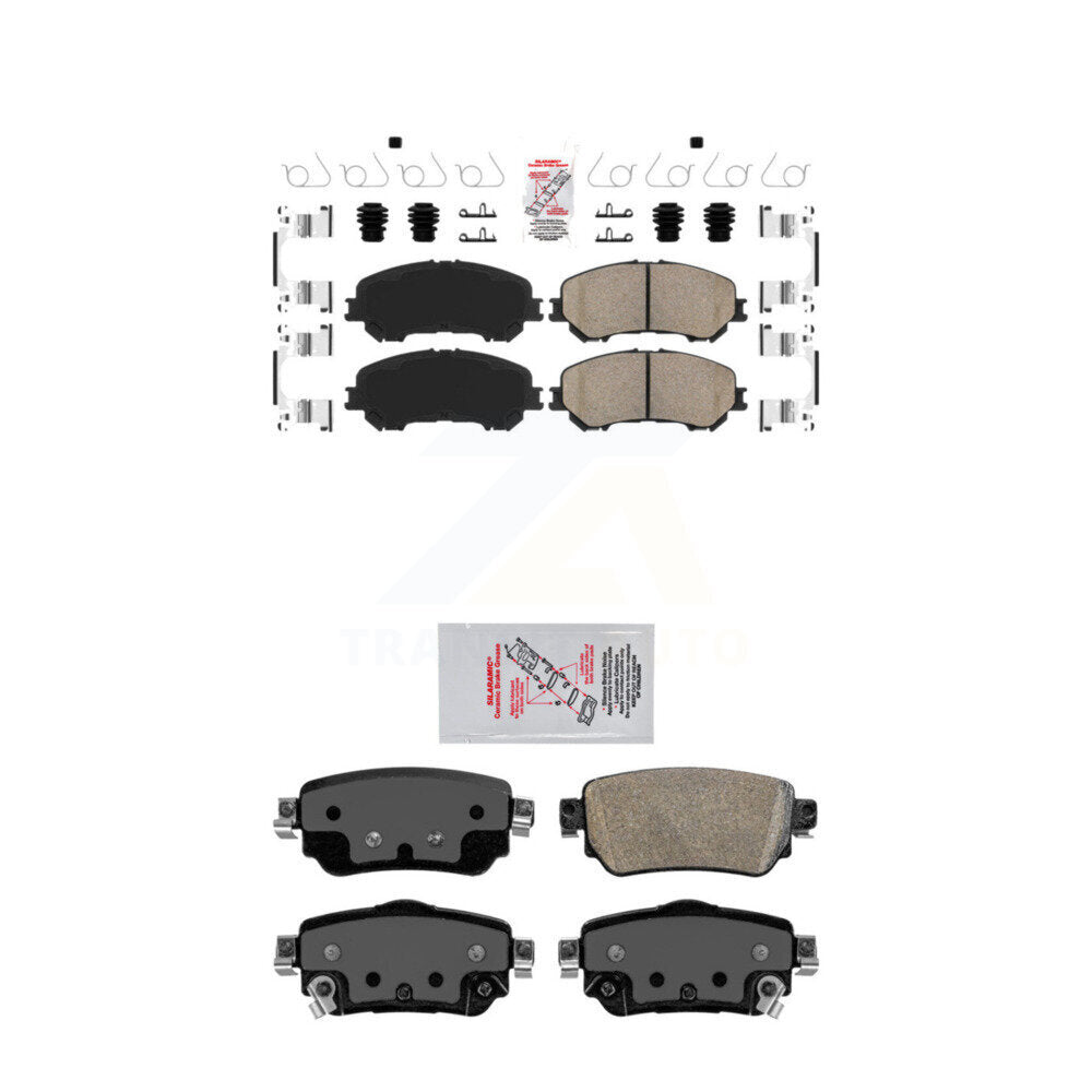 Ceramic Disc Brake Pads Front Rear Kit For Nissan Rogue Sport Qashqai