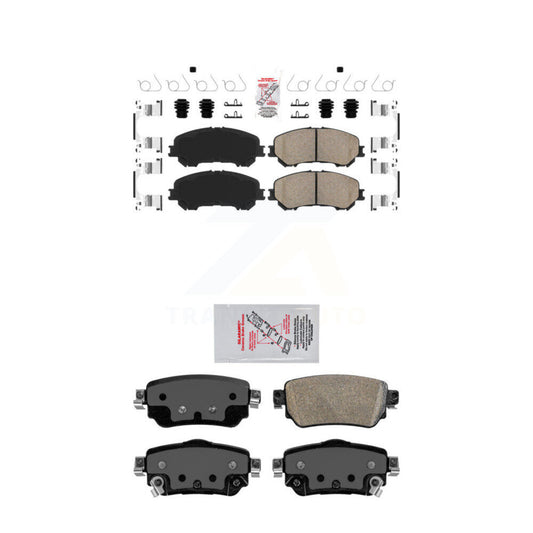 Ceramic Disc Brake Pads Front Rear Kit For Nissan Rogue Sport Qashqai