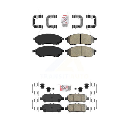 Semi-Metallic Ceramic Disc Brake Pads Front Rear Kit For Nissan Murano