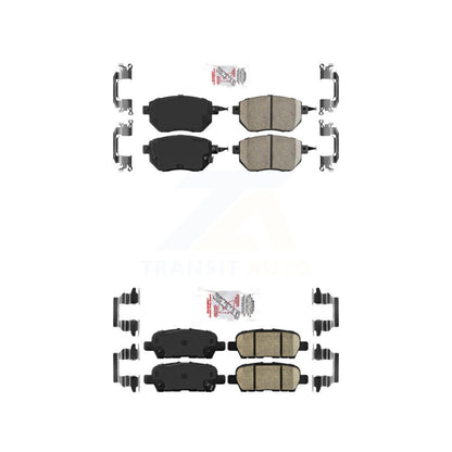 Ceramic Disc Brake Pads Front Rear Kit For Nissan Murano