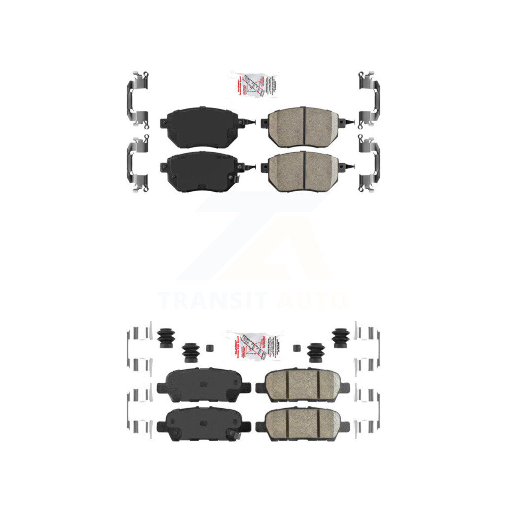 Ceramic Disc Brake Pads Front Rear Kit For Nissan Murano