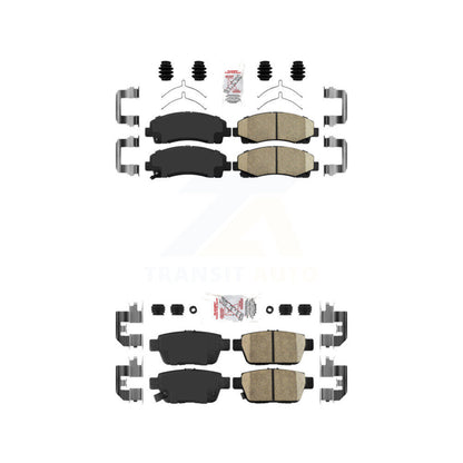Ceramic Disc Brake Pads Front Rear Kit For Honda Ridgeline Acura TL