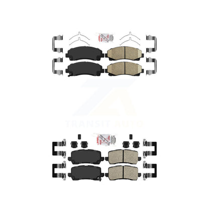 Ceramic Disc Brake Pads Front Rear Kit For 2015-2020 Acura TLX