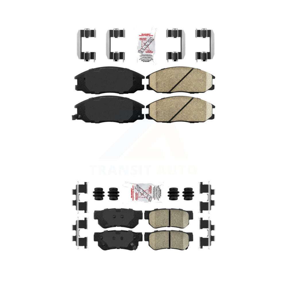Ceramic Disc Brake Pads Front Rear Kit For Hyundai Santa Fe Kia Amanti XG350