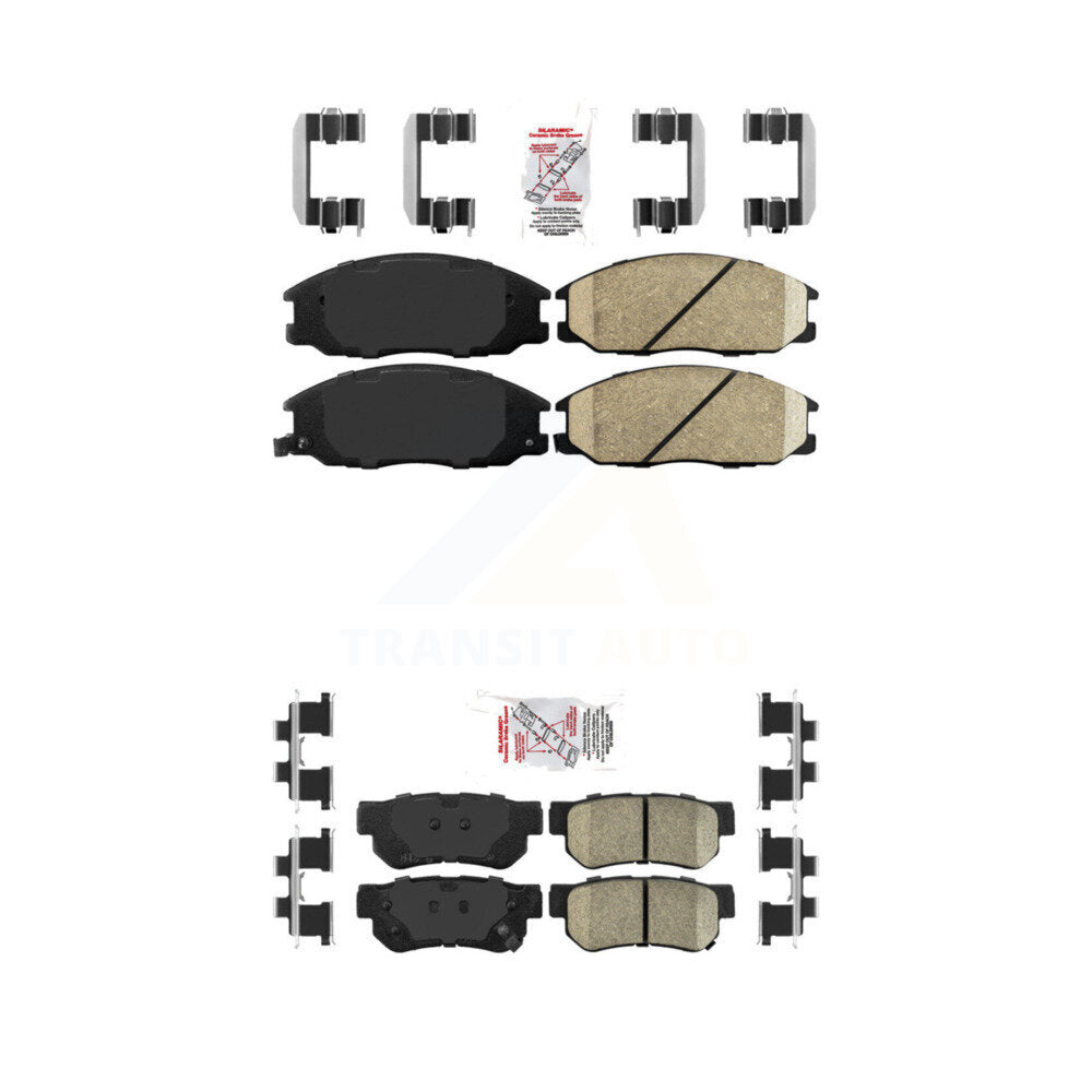 Ceramic Disc Brake Pads Front Rear Kit For Hyundai Santa Fe Kia Amanti XG350