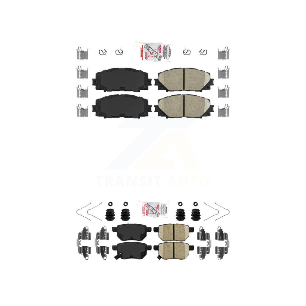 Ceramic Disc Brake Pads Front Rear Kit For Toyota Corolla Yaris Prius Prime