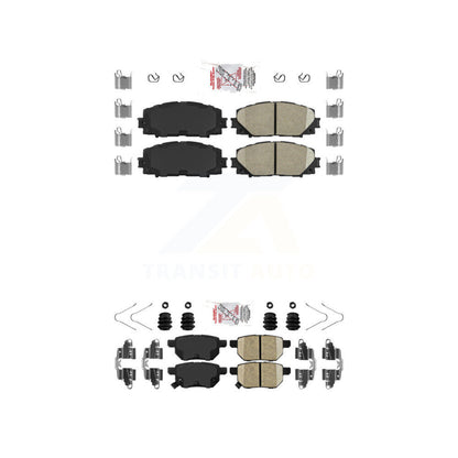 Ceramic Disc Brake Pads Front Rear Kit For Toyota Corolla Yaris Prius Prime