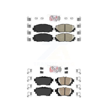 Ceramic Disc Brake Pads Front Rear Kit For Toyota Corolla
