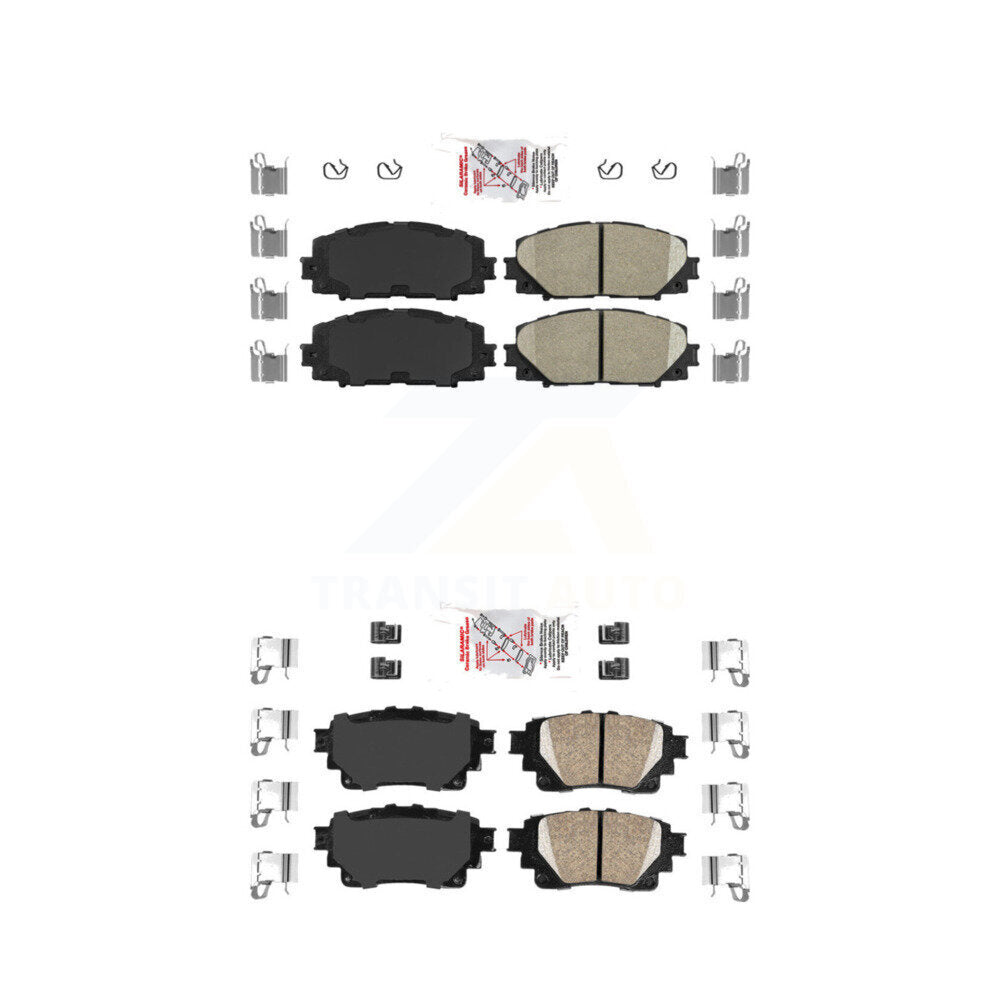 Ceramic Disc Brake Pads Front Rear Kit For Toyota Corolla