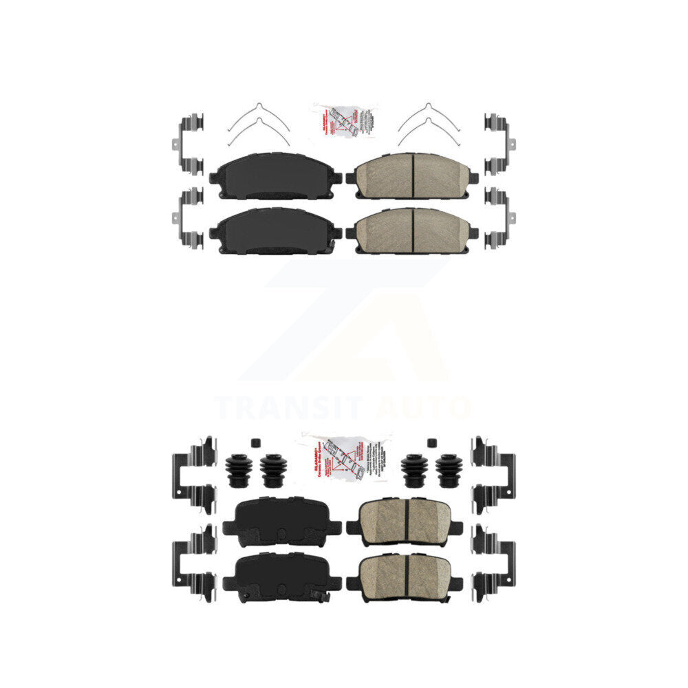 Ceramic Disc Brake Pads Front Rear Kit For 2003-2006 Acura MDX