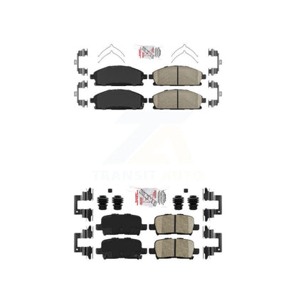 Ceramic Disc Brake Pads Front Rear Kit For 2003-2006 Acura MDX