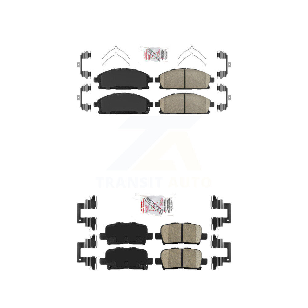Ceramic Disc Brake Pads Front Rear Kit For 2003-2006 Acura MDX