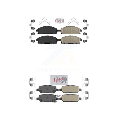 Ceramic Disc Brake Pads Front Rear Kit For Nissan X-Trail Quest