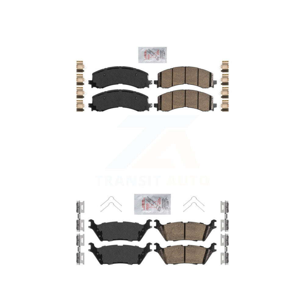 Ceramic Disc Brake Pads Front Rear Kit For Ford F-150 Bronco Lightning Lincoln