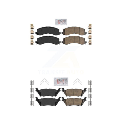 Ceramic Disc Brake Pads Front Rear Kit For Ford F-150 Bronco Lightning Lincoln