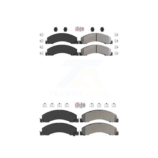 Semi-Metallic Disc Brake Pads Front Rear Kit For Ram Dodge Sterling Truck 4500