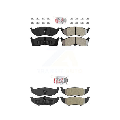 Semi-Metallic Disc Brake Pads Front Rear Kit For Chrysler Intrepid Dodge 300M