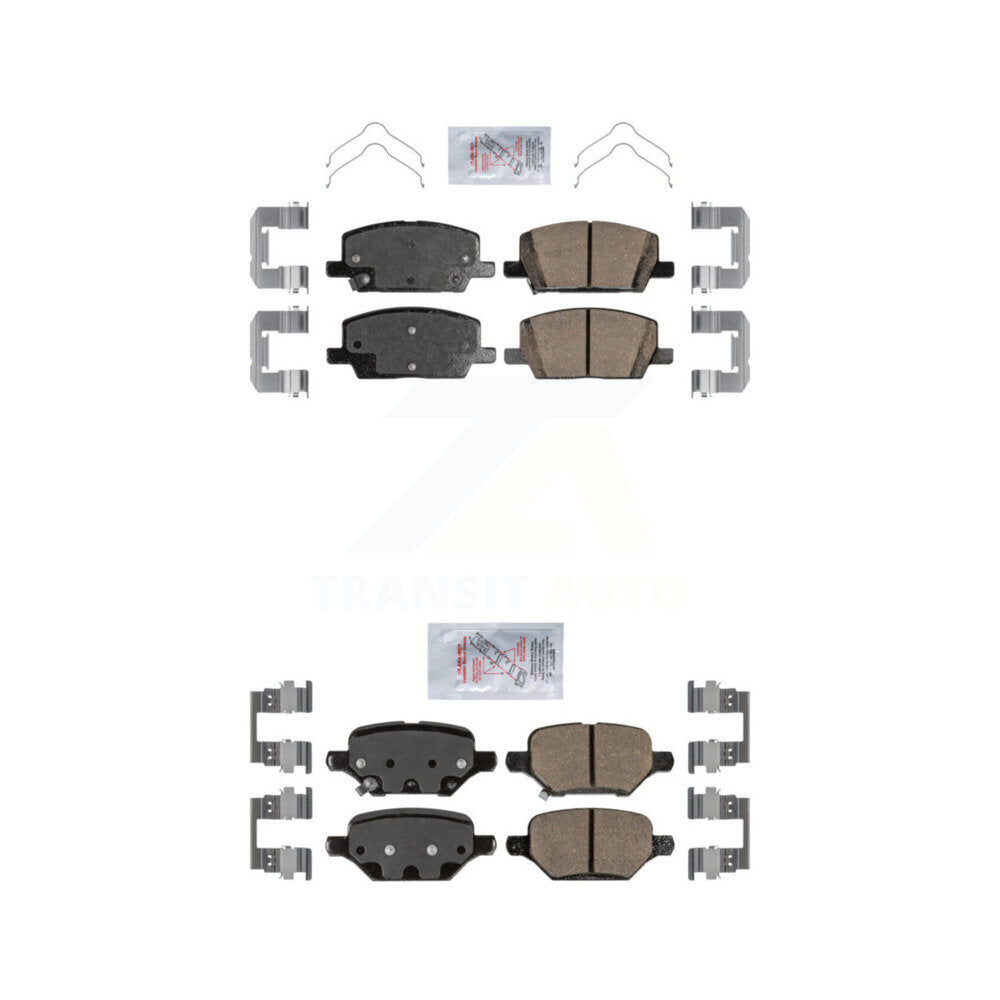 Ceramic Disc Brake Pads Front Rear Kit For 2018-2022 Buick Encore Chevrolet Trax