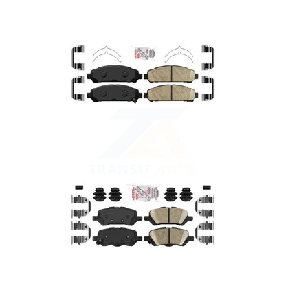 Ceramic Disc Brake Pads Front Rear Kit For 2009-2016 Toyota Venza