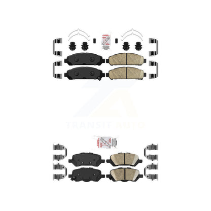 Ceramic Disc Brake Pads Front Rear Kit For 2009-2016 Toyota Venza