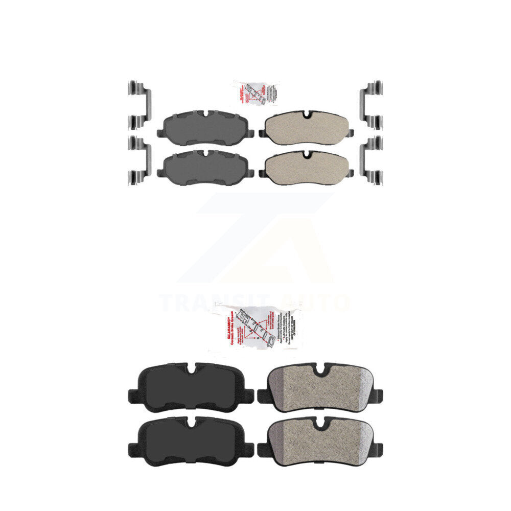 Semi-Metallic Disc Brake Pads Front Rear Kit For Land Rover LR3 Range Sport