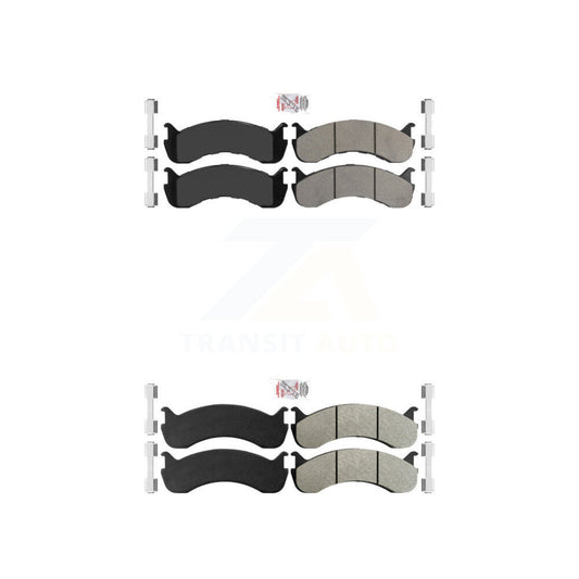 Semi-Metallic Disc Brake Pads Front Rear Kit For Kenworth T370 International M2