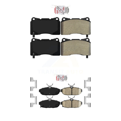 Semi-Metallic Ceramic Disc Brake Pads Front Rear Kit For Ford Mustang