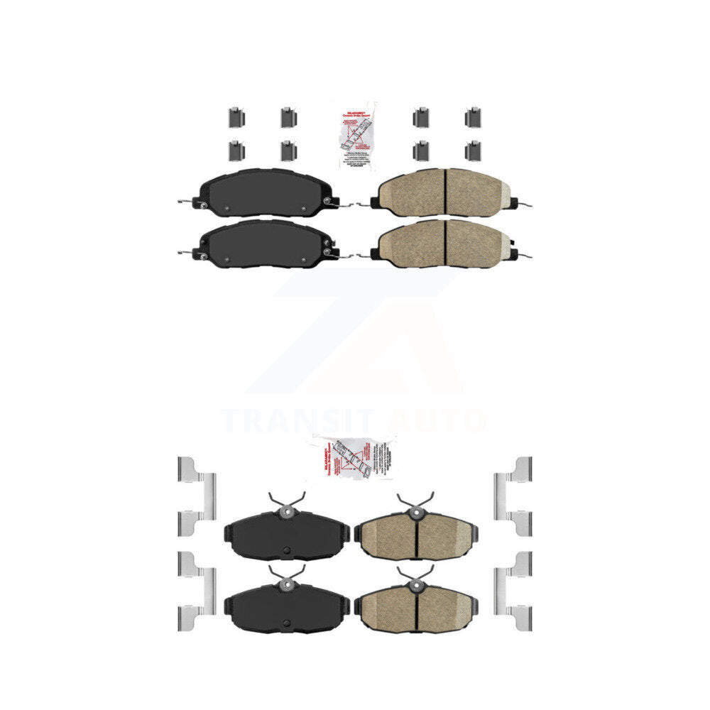 Ceramic Disc Brake Pads Front Rear Kit For Ford Mustang Avanti