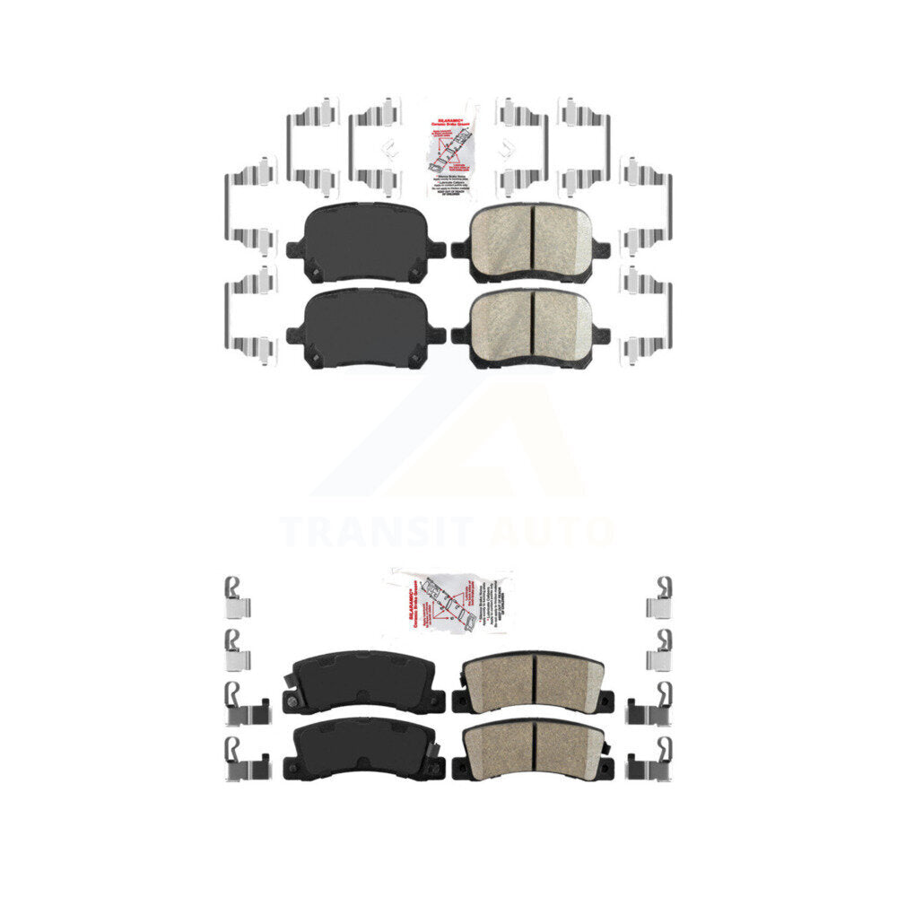 Ceramic Disc Brake Pads Front Rear Kit For Toyota Camry Lexus RX300 Solara ES300